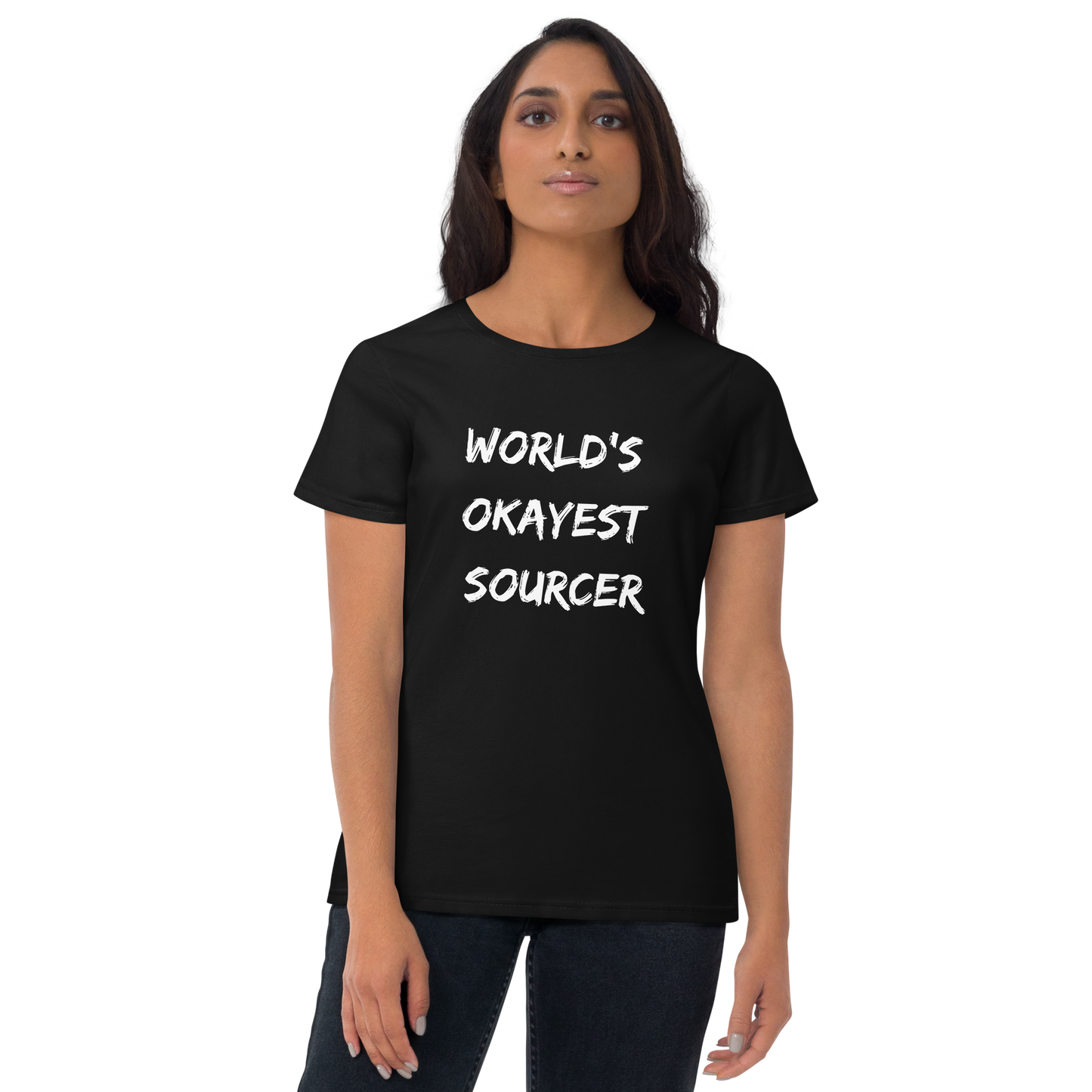 World's Okayest Sourcer - Women's short sleeve t-shirt