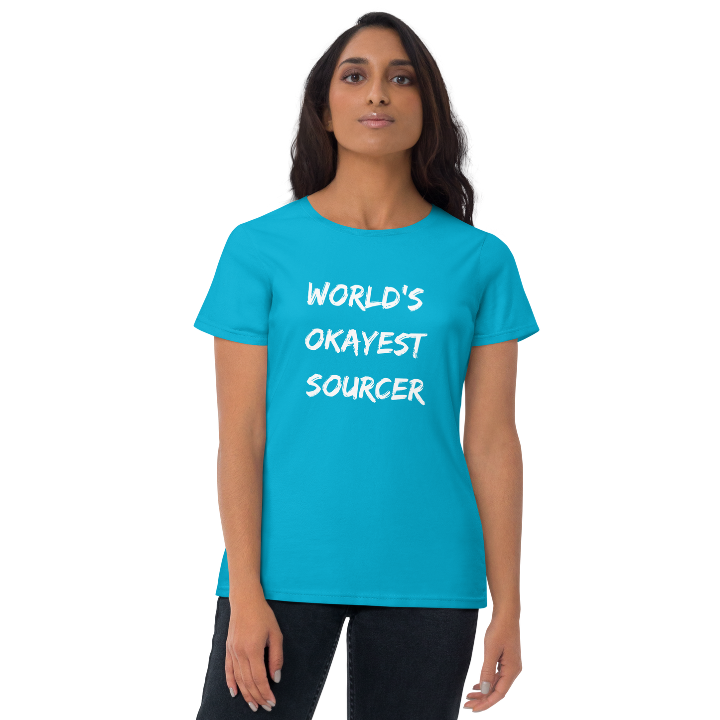 World's Okayest Sourcer - Women's short sleeve t-shirt