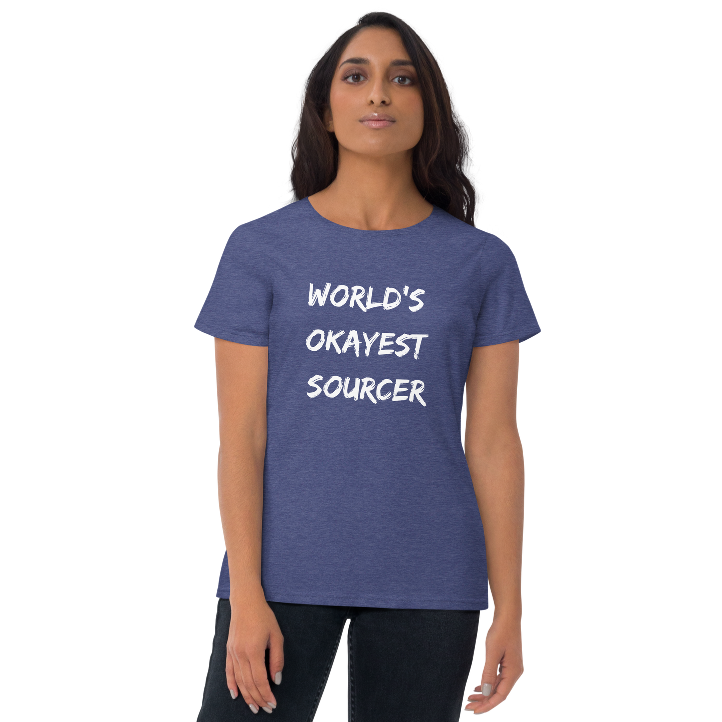 World's Okayest Sourcer - Women's short sleeve t-shirt