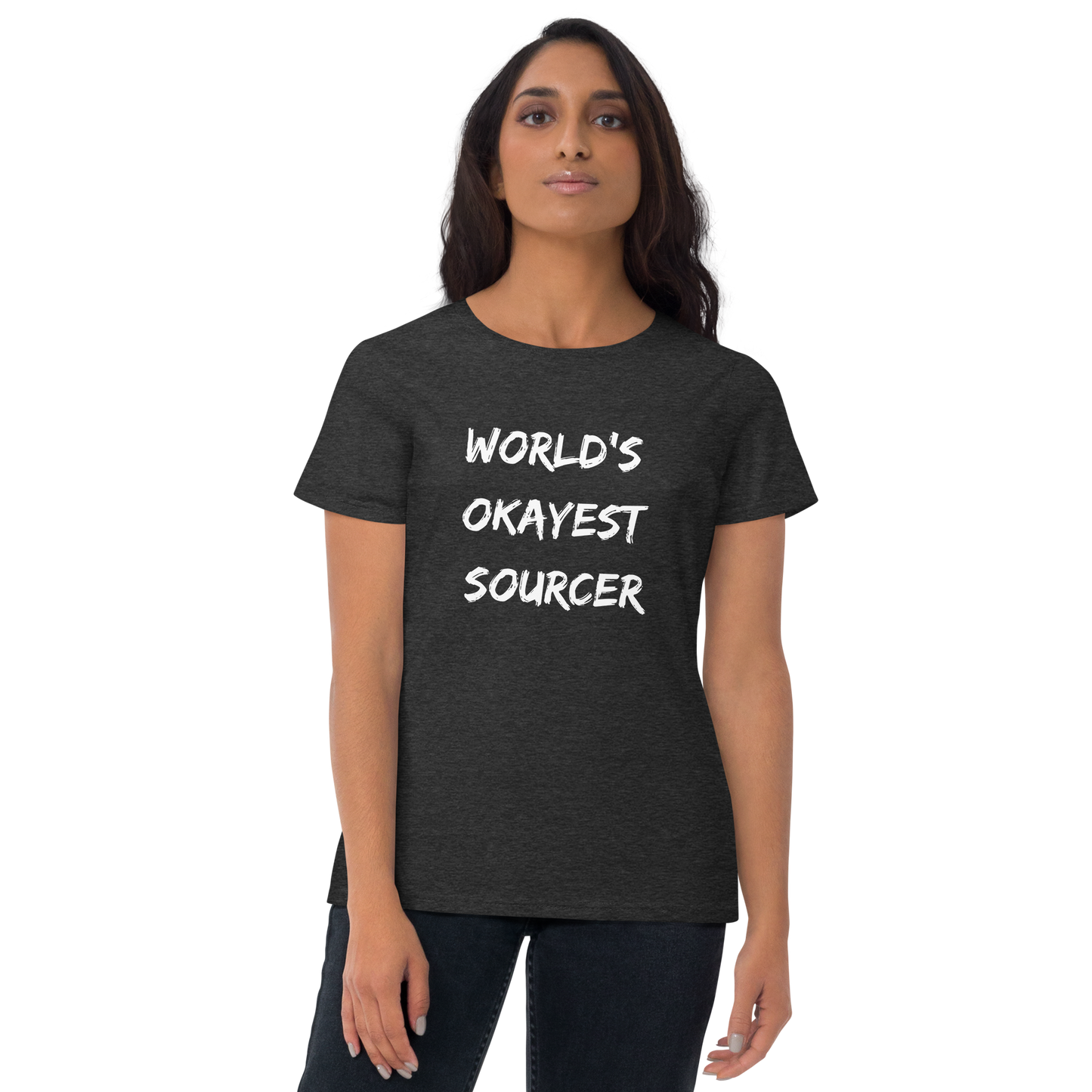 World's Okayest Sourcer - Women's short sleeve t-shirt