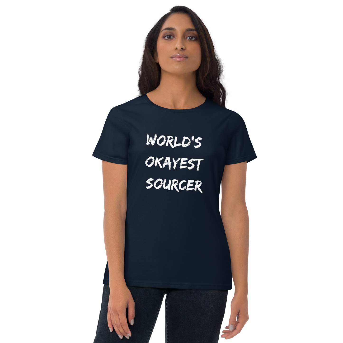 World's Okayest Sourcer - Women's short sleeve t-shirt