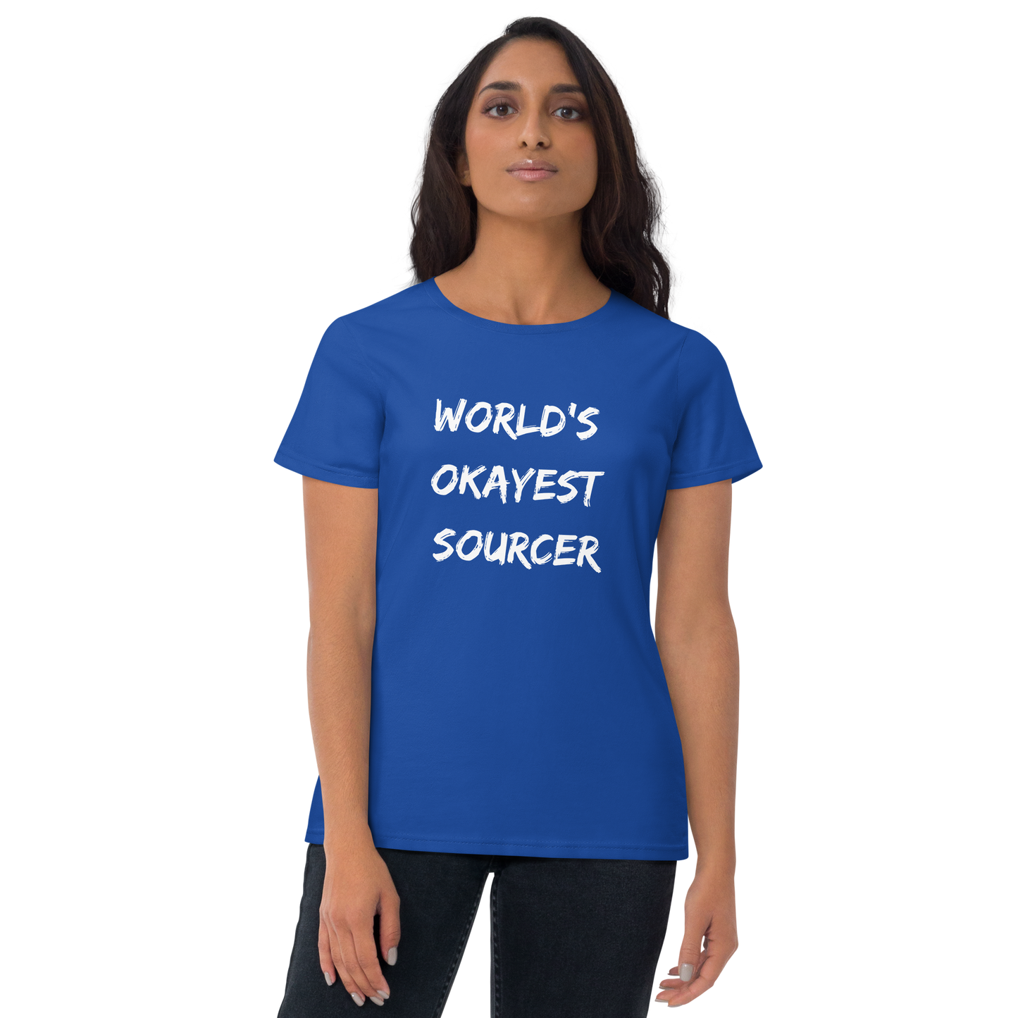 World's Okayest Sourcer - Women's short sleeve t-shirt